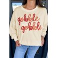 thumbnail image 1 of Redhotype Cozy Thanksgiving Pullover - Embroidered Drop Shoulder for Women, 1 of 8