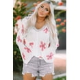 thumbnail image 1 of Redhotype Elegant Floral Knit Hoodie - Breathable, Stylish Comfort, 1 of 8