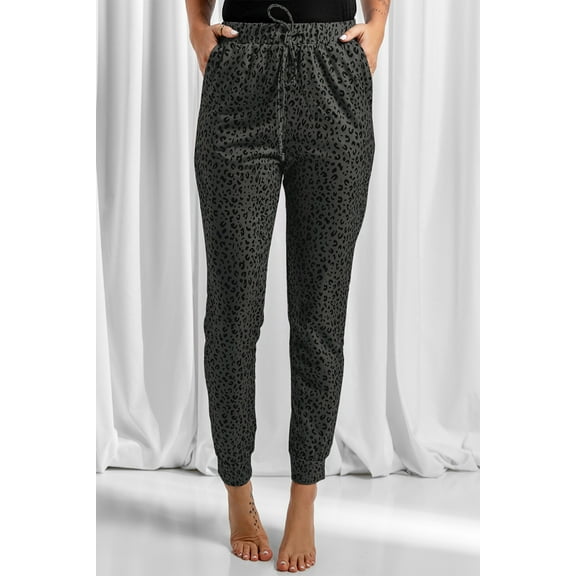 Redhotype Essential Leopard Joggers: Stretchy & Cozy Fit for All!