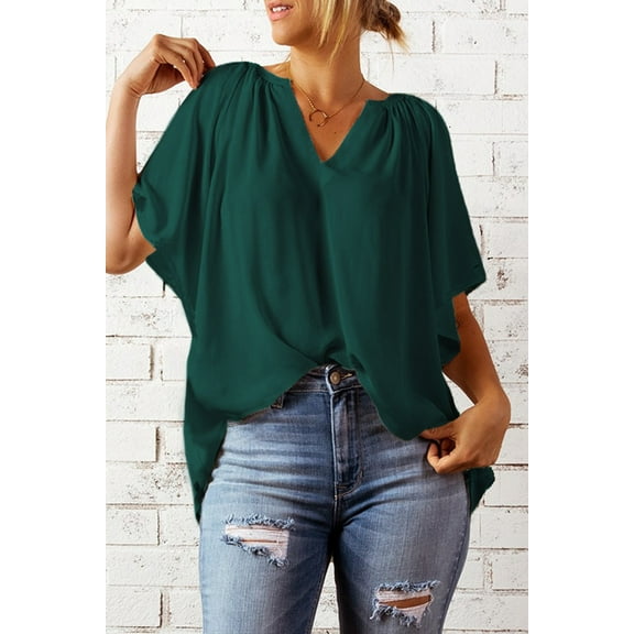 Redhotype Flatter Your Figure with Our Stylish Split Neck Blouse!