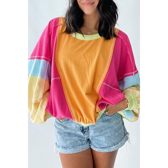 Redhotype Flirt with Style! Red Rose Block Hoodie - Sleek Seam Showstopper