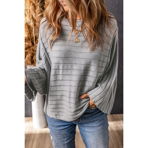 Redhotype Flirty Wide-Neck Knit Top - Sleek Fit, Showcasing Style!
