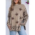 thumbnail image 1 of Redhotype Sparkling Leopard Sweater: Sequin Accents, Holiday Chic!, 1 of 6