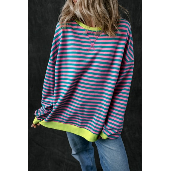 Redhotype Stripe Sweater – Cozy, Oversized Daily Fit for Women