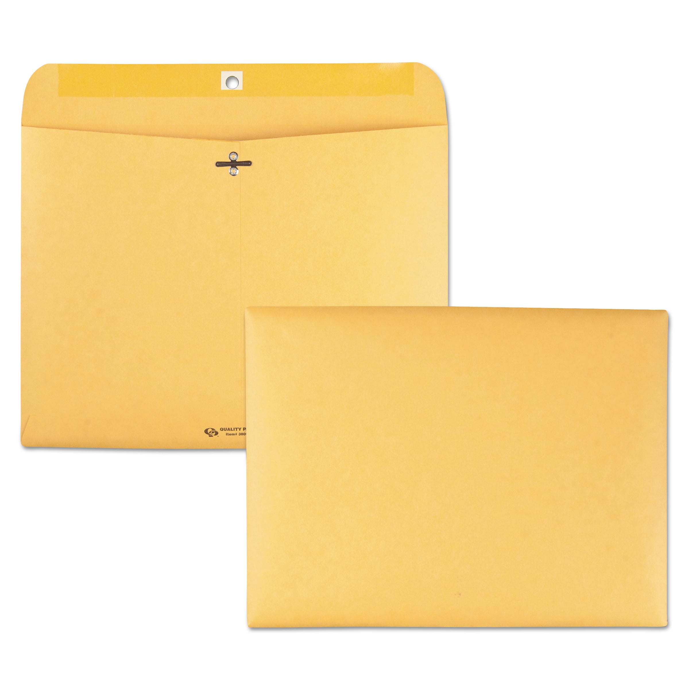 Redi-File Clasp Envelope, #90, Cheese Blade Flap, Clasp/Gummed Closure, 9 x 12, Brown Kraft, 100/Box Redi-File Clasp Envelope, #90, Cheese Blade Flap, Clasp/Gummed Closure, 9 x 12, Brown Kraft, 100/Box