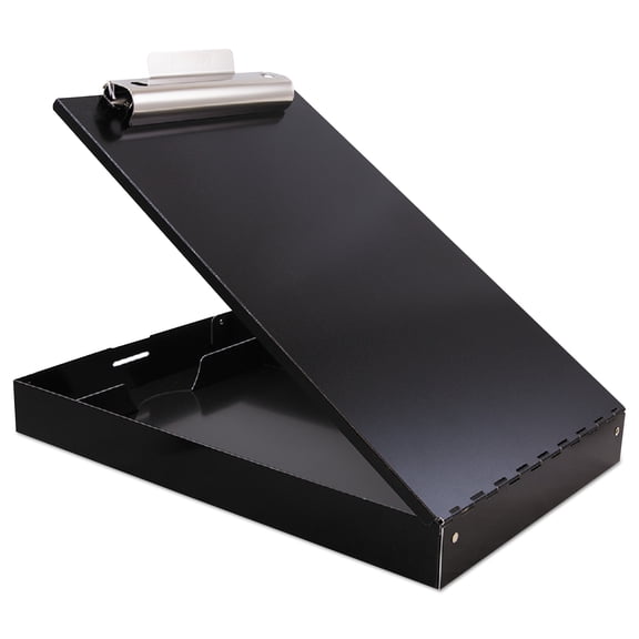 "Redi-Rite Aluminum Storage Clipboard, 1"" Clip Capacity, H8.5 X 11 Sheets, Black | Bundle of 5 Each"