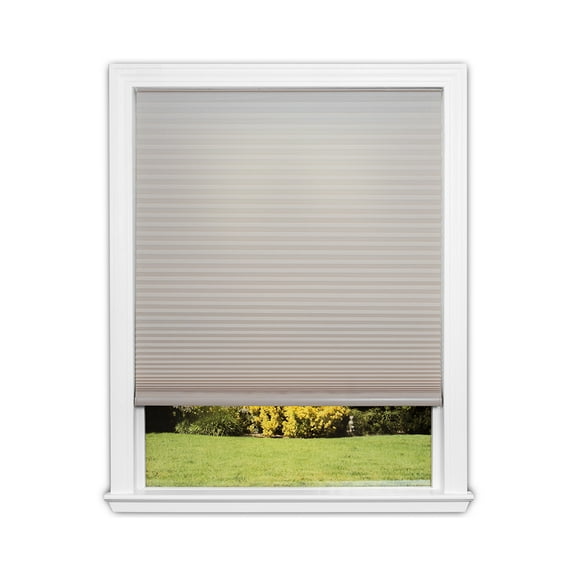 Redi Shade No Tools Easy Lift Trim-at-Home Cordless Cellular Light Filtering Shade Natural, 30" W x 64" L, (Fits windows 19"- 30")