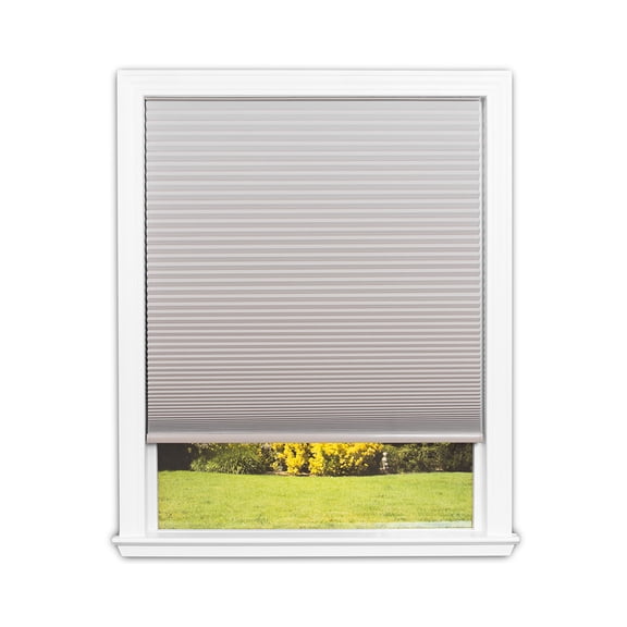 Redi Shade No Tools Easy Lift Trim-at-Home Cordless Cellular Blackout Shade Natural, 48" x 64"