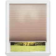 Redi Shade No Tools Trim-at-Home Easy Lift Pleated Fabric Cordless Shade, Light Filtering, Natural, 30" W x 64" L, Fits Windows 19" W to 30" W