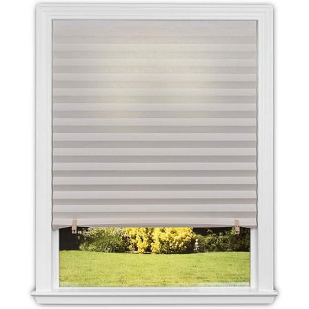 Redi Shade No Tools Original Light Filtering Pleated Paper Shade Natural, 36 in x 72 in.