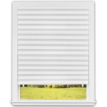 Redi Shade No Tools Original Light Filtering Pleated Paper Shade White, 36 in x 72 in