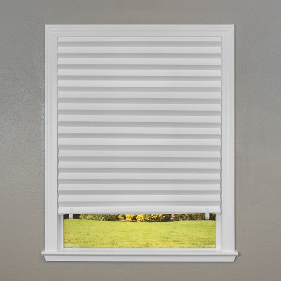 Redi Shade No Tools Original Light Filtering Pleated Paper Shade White, 36" W x 72" L, 6 Pack