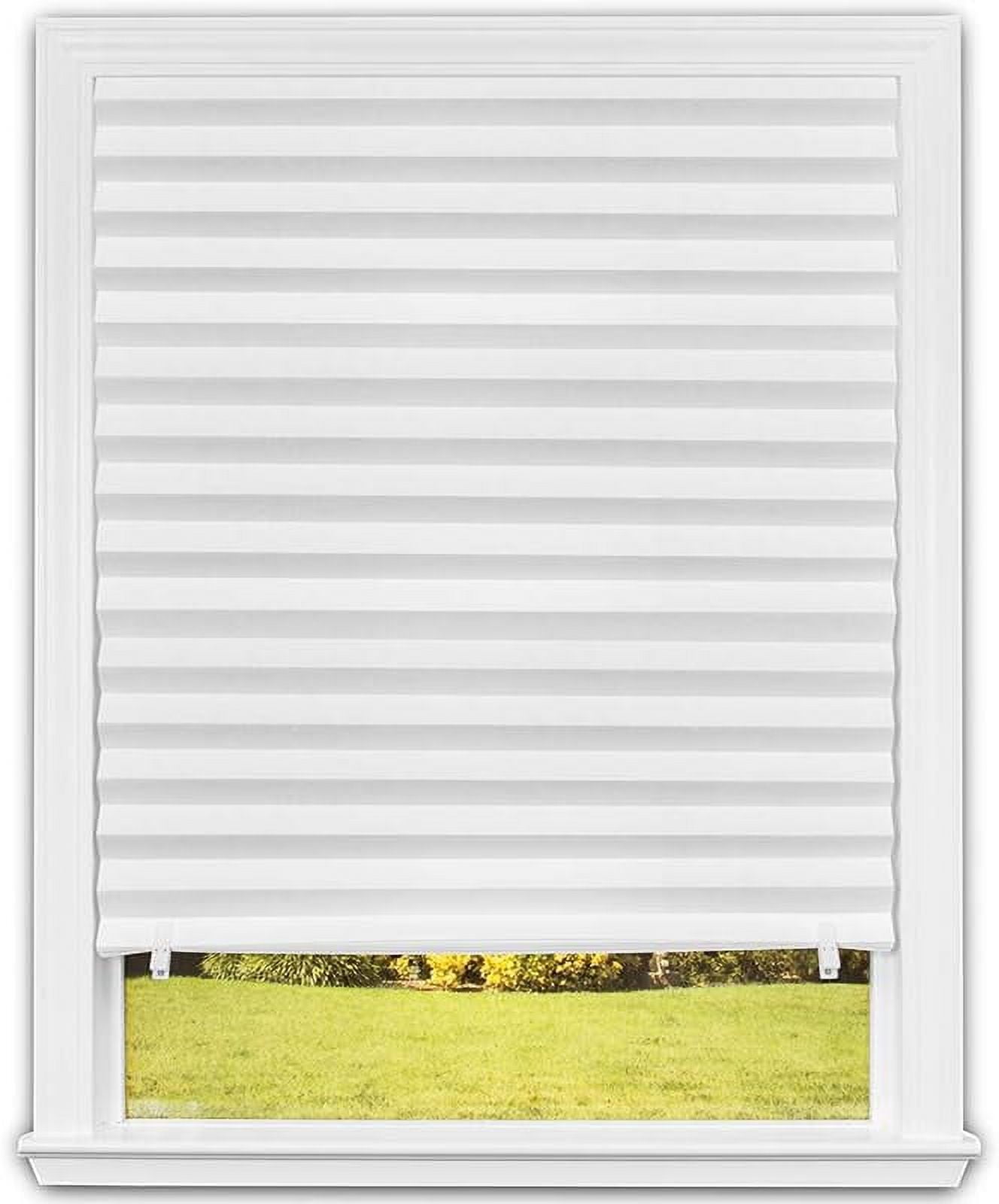 Redi Shade Original Light Filtering Pleated Paper Shade White, Indoor Use, 48" x 72", 6 Pack