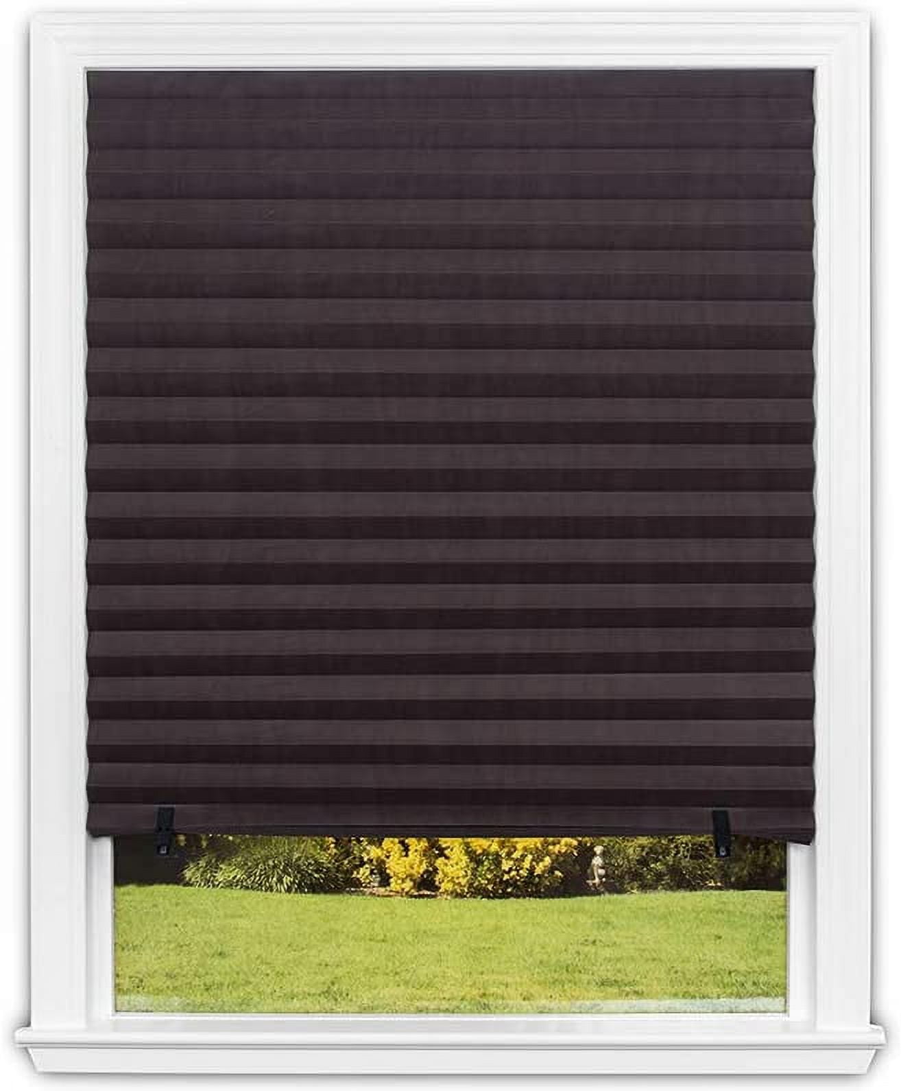 Redi Shade Original Room Darkening Pleated Paper Shade Chocolate