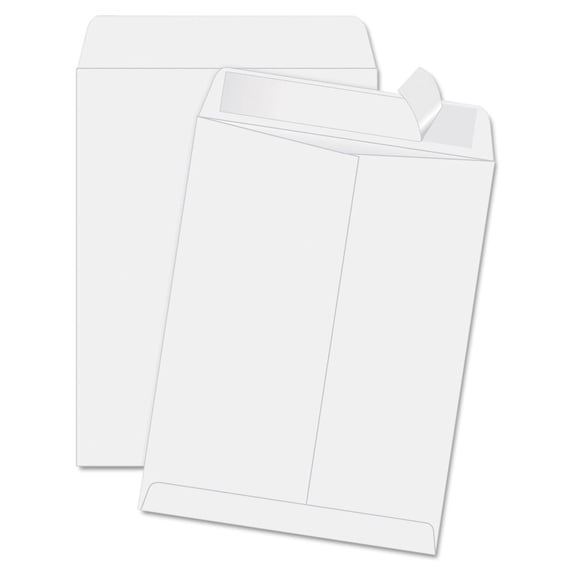 Redi-Strip Envelopes - 11.5 x 14.5 Inch White Expansion Envelopes - Self-Adhesive Seal - 100 Count Box - Secure Mailing & Document Protection