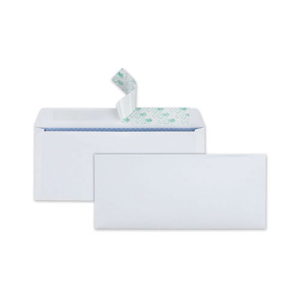 "Redi-Strip Security Tinted Envelope, #10, Commercial Flap, Redi-Strip Closure, 4.13 X 9.5, White, 30/box | Bundle of 2 Boxes"
