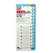 Redi-Tag B31005 Legal Index Tabs, 1/12-Cut Tabs, A-Z, White, 0.44" Wide, 104/pack