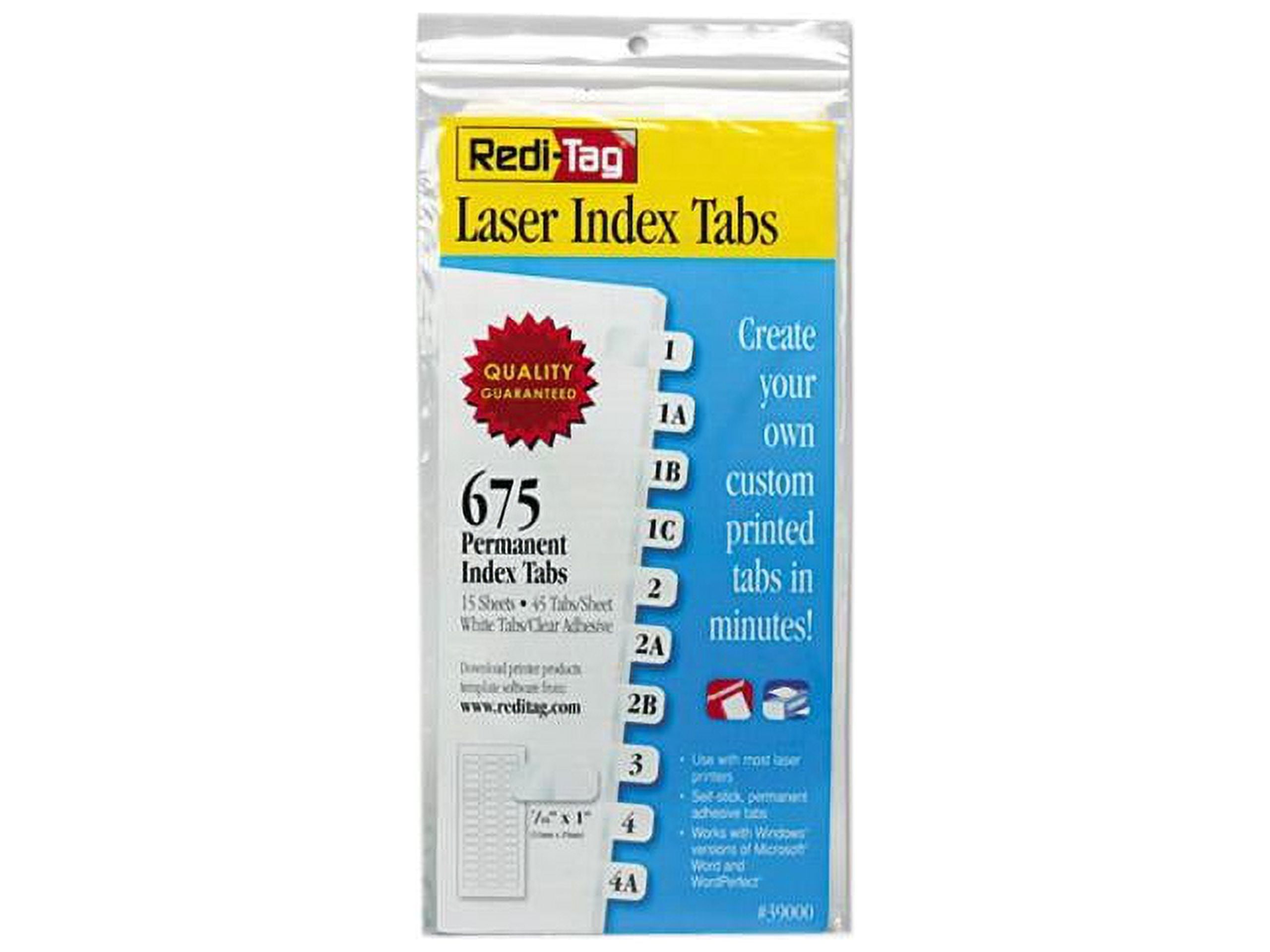 Redi-Tag 31000 Blank Tabs