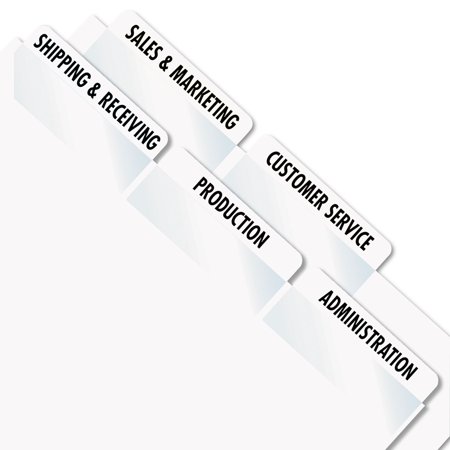 Redi-Tag 39170 Laser Printable Index Tabs, 2 x 7/8, White, 300/Pack