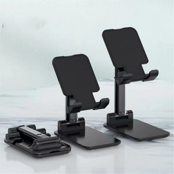 RediTech Go™ Adjustable Phone & Tablet Stand – Black, Holds Up to 10"
