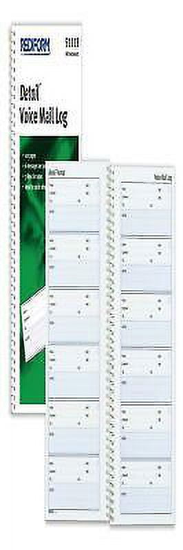 Rediform Voice Mail Wirebound Log Books, 5.63 x 10.63, 6