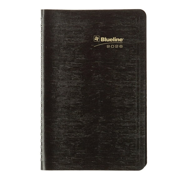 Rediform C507581T Plan And Link Weekly Planner, 8" X 5", Black Cover, 12-month (jan To Dec): 2026