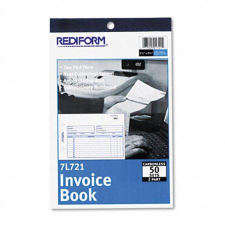 Rediform Invoice Carbonless Duplicate - Purple/White