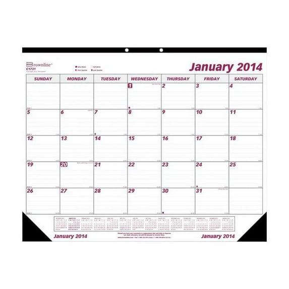 Rediform - Monthly desk pad - desktop - 2015 - month to sheet - ANSI C - dated