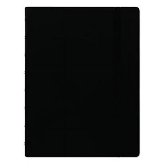 Rediform Office Products B115007U 8.25 x 5.81 College Rule Notebook, Black Cover, 112 Sheets Per Pad
