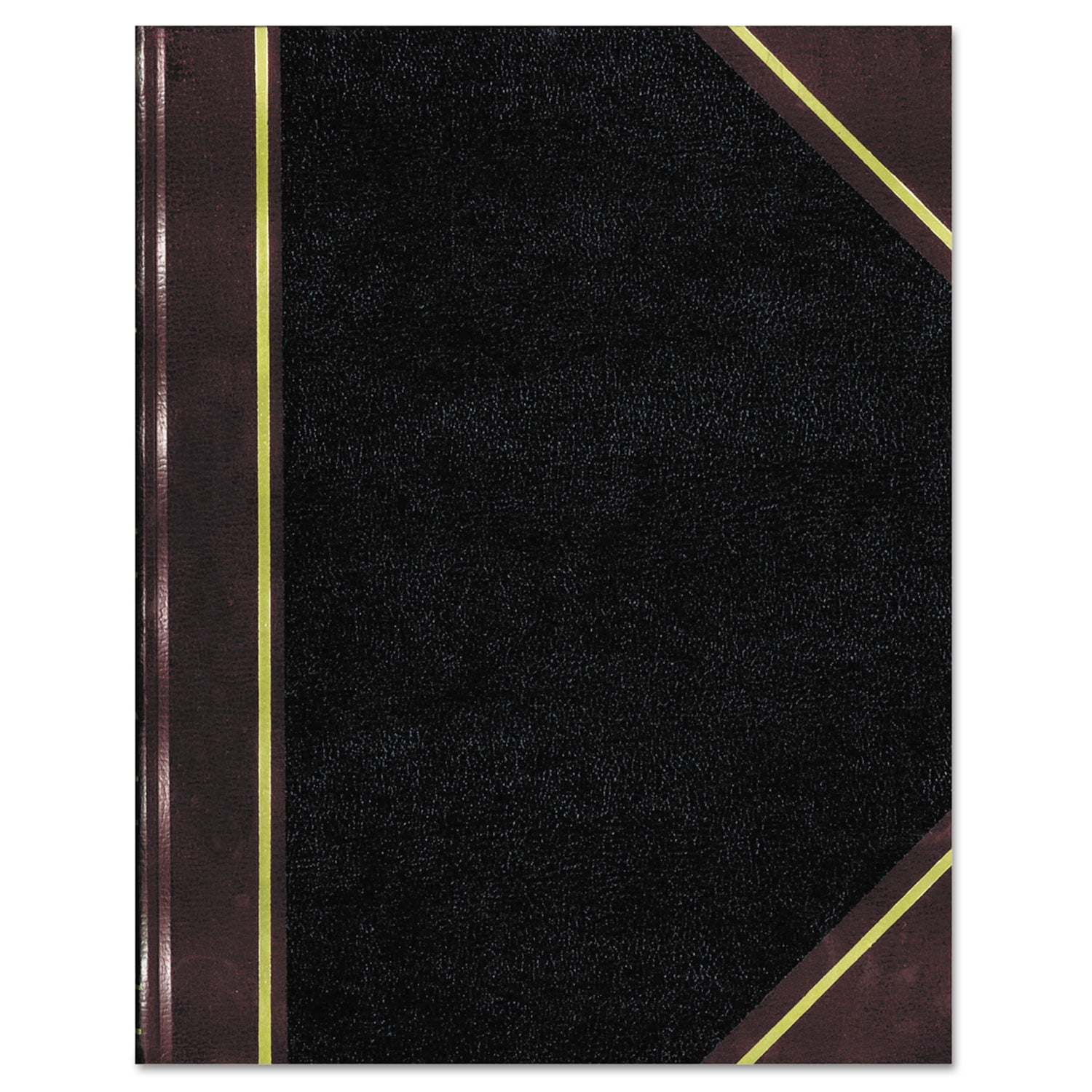 Rediform Office Products Texthide Notebook Ledger, Black/Burgundy, 500 Pages, 14 1/4 x 8 3/4