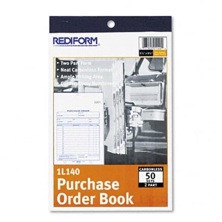 Rediform Purchase Order Bottom Punch Carbonless Book - NCR Duplicate - 50 Sets
