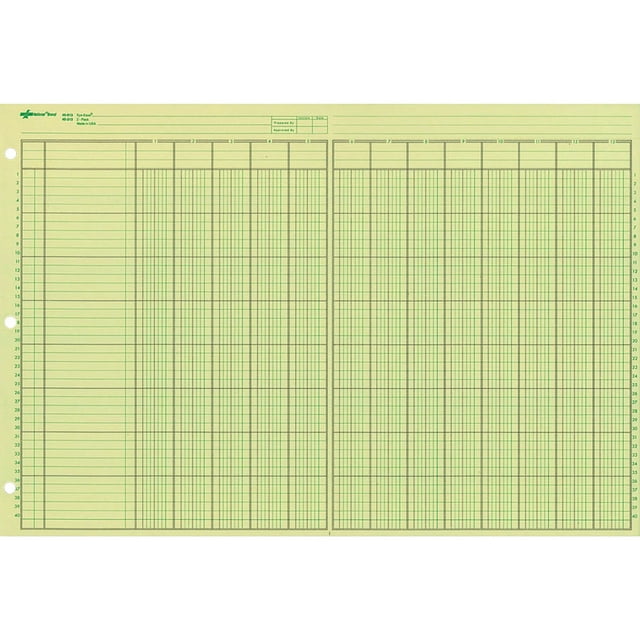 Rediform, RED45613, National Side Punched Analysis Pads, 50 / Pad