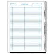Rediform, RED50111, Incoming/Outgoing Call Register Book, 1 Each, White