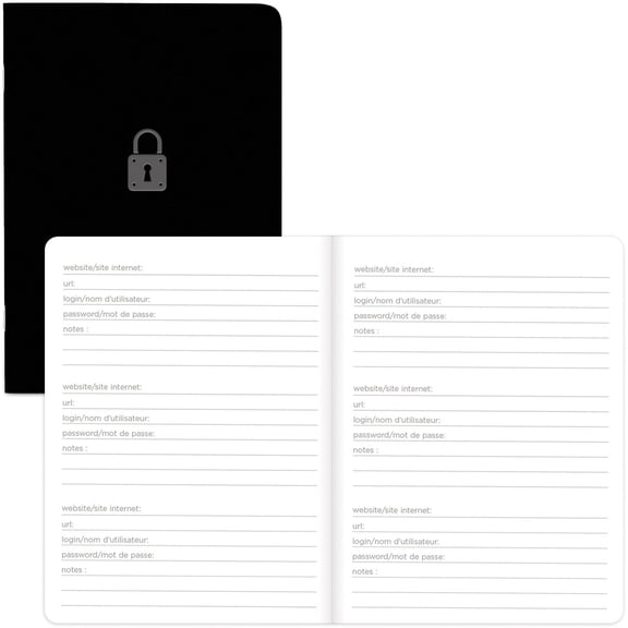 Rediform, REDA00781, Password Notebook, 1 Each