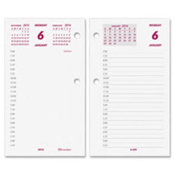 Rediform REDC2R Daily Calendar Refill- for C2S- 2PPD- Jan-Dec- 6 in. x 3.5 in.