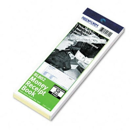 Rediform Receipt 2-3/4 x 7 Carbonless Triplicate 50 Sets/Book