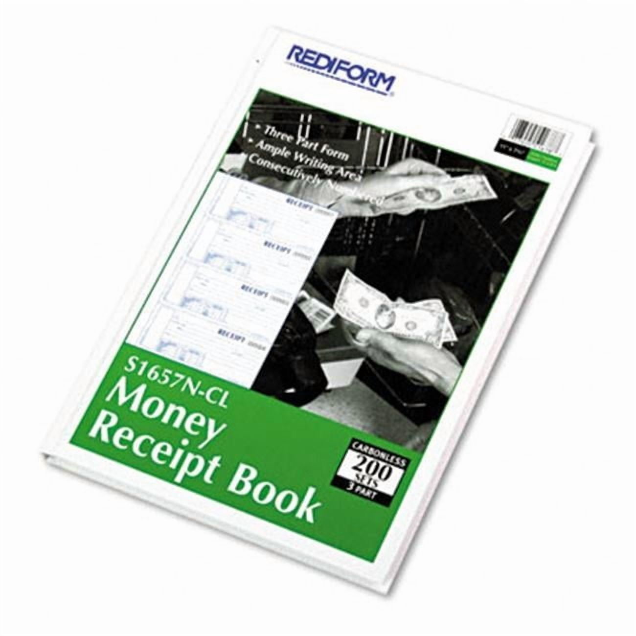 Rediform  Receipt Book - Carbonless Triplicate - 200 Sets/Book - Blue White - 2-3/4in. x 6-7/8in.