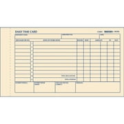 Rediform, Red4K406, Daily Time Clock Cards, 100 Per Pad, White