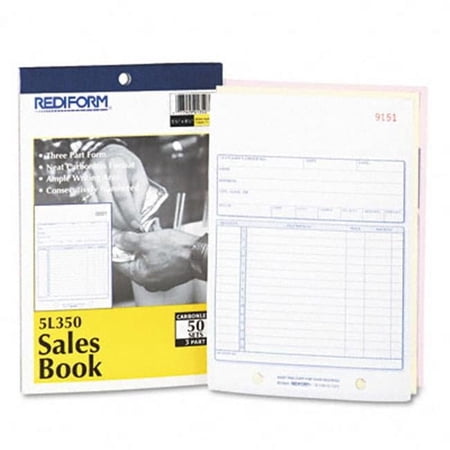 Rediform Sales Form 5-1/2 x 7-7/8 Carbonless Triplicate 50 Sets/Book