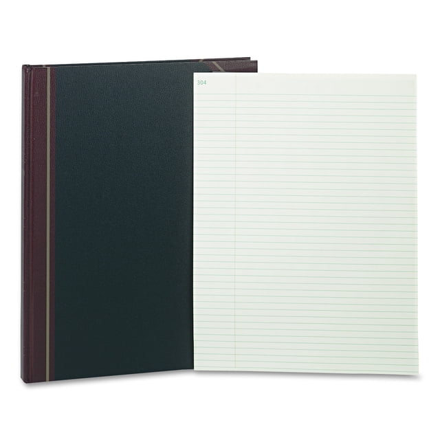 Rediform Texhide Record Ruled Book, 14 1/4 x 11 1/4, Eye Ease GN, 300 ...