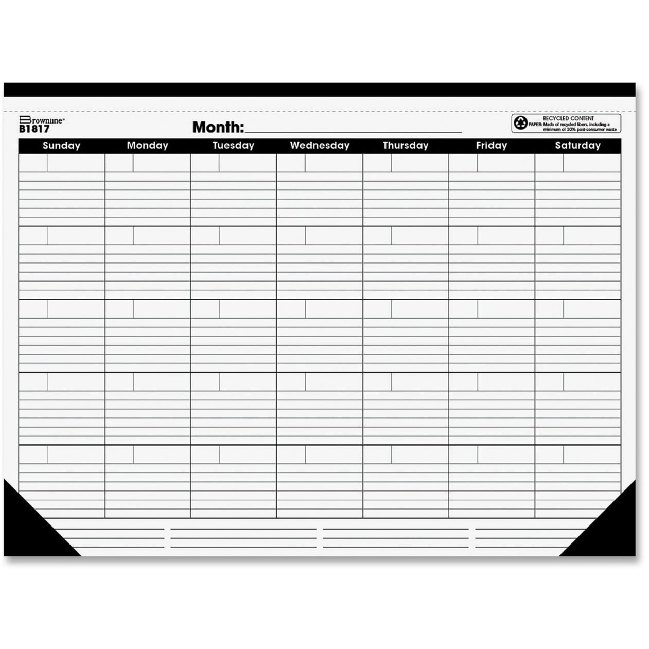 Rediform Undated Monthly Desk Pad - Walmart.com