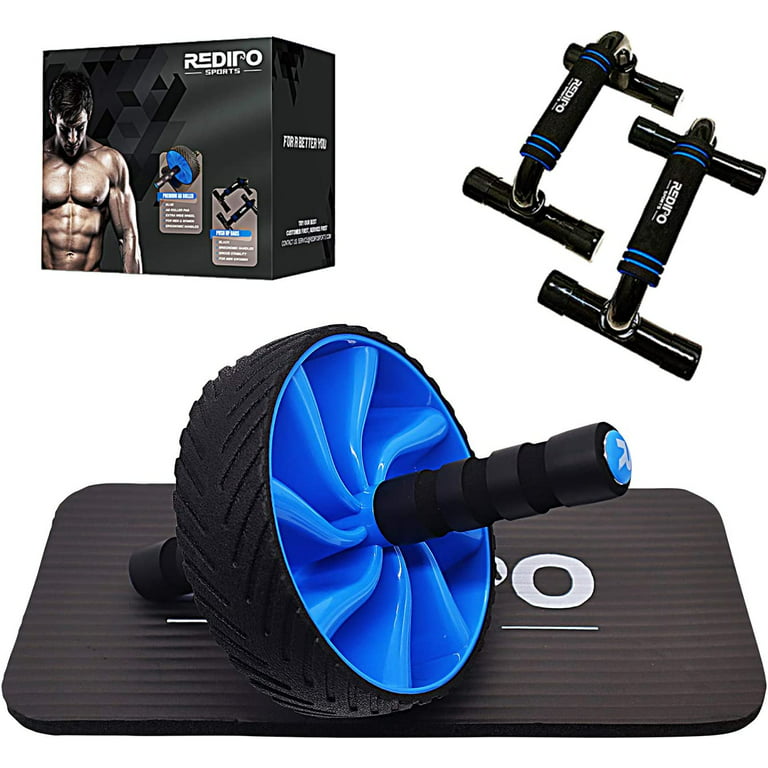 Redipo Ab Roller Wheel for Abs Core Workout - Ab Wheel Roller with Knee Mat  and Push Up Bars - Perfect Home Gym Equipment for Men Women Abdominal  Exercise 