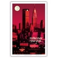 thumbnail image 1 of Rediscover New York - Chrysler Building MetLife Building - Vintage Railroad Travel Poster by Bill Carter c.1960s - Master Art Print (Unframed) 12in x 18in, 1 of 4