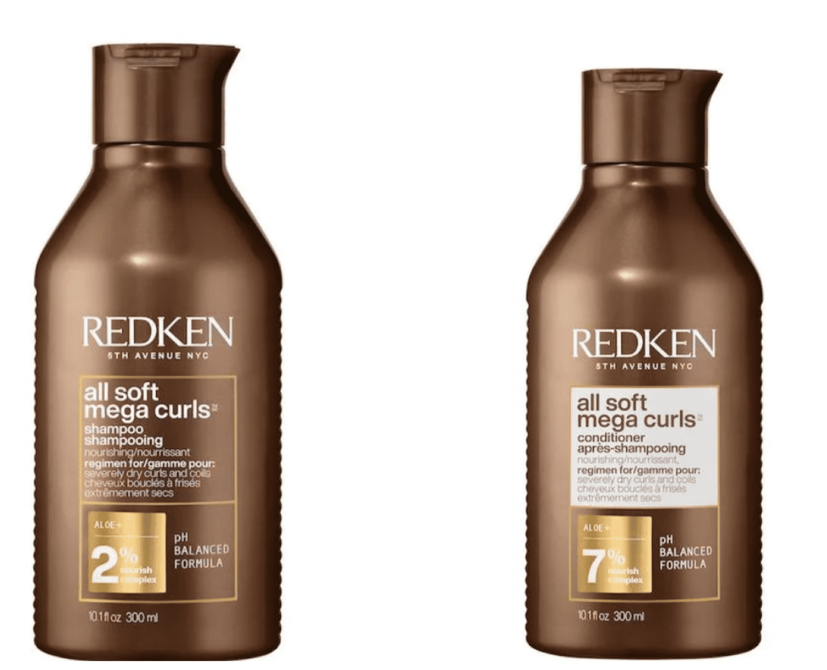 Redken All Soft MEGA Curls Shampoo and Conditioner 10.1 oz Set for Coily & Curly Hair