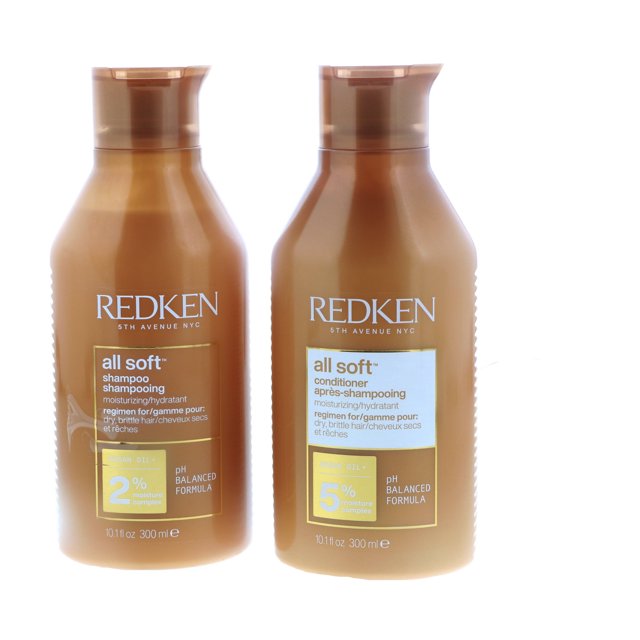 Redken All Soft Conditioner, 10.1 oz 1 Pc, Redken All Soft Shampoo, 10.