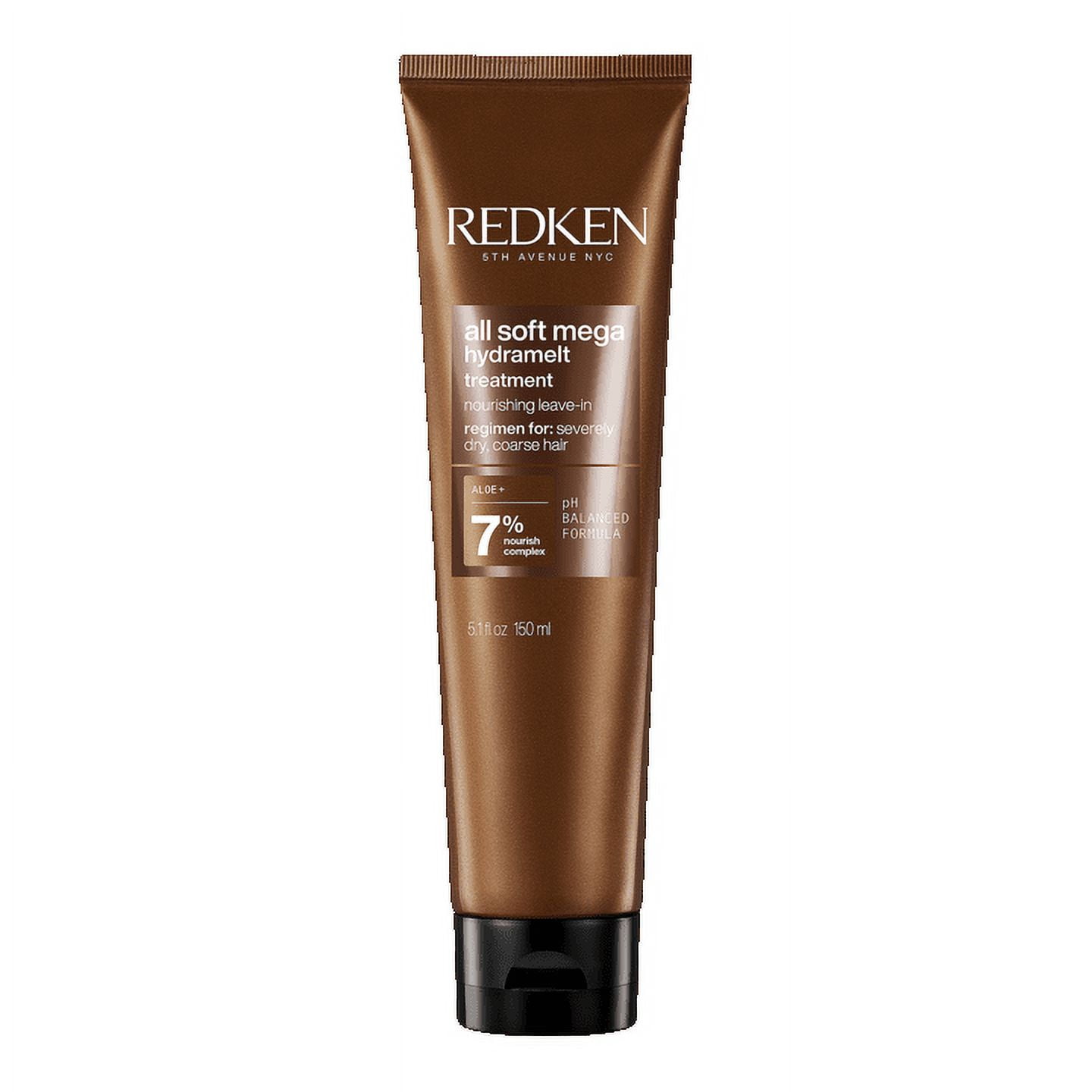 Redken All Soft Mega Hydramelt Leave-In Treatment | For Extremely Dry Hair | Ultra Moisturizing Hair Lotion Enhances Shine | With Aloe Vera