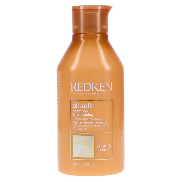 Redken All Soft Shampoo for Shine Hair, 10.1 oz