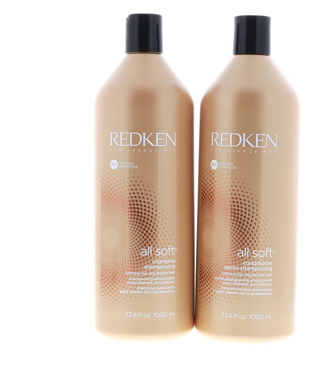 Redken All Soft Shampoo And Conditioner 33.8 oz/1000 ml Set