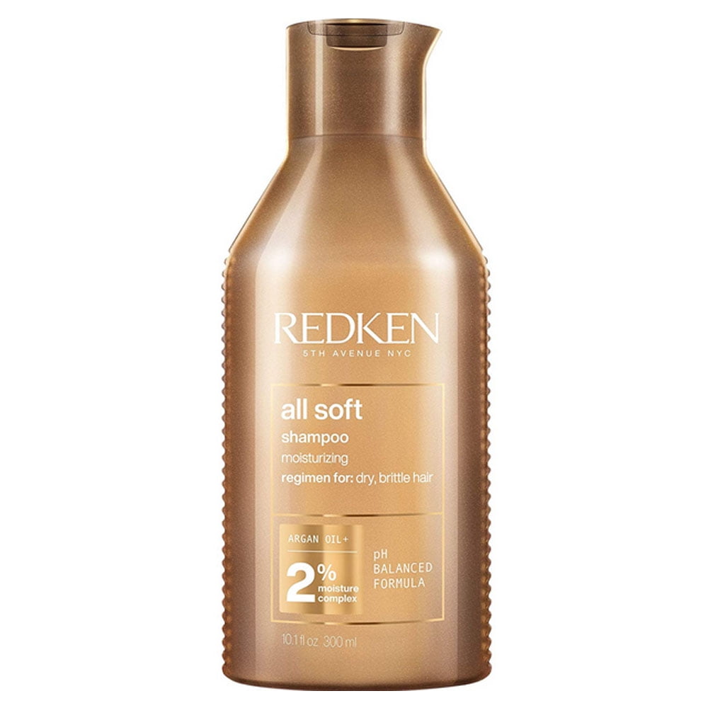 Sund mad Sanselig Svag Redken All Soft Shampoo Argan Oil+ 2% Moisture Complex for Dry Brittle Hair,  10.1 Ounce - Walmart.com