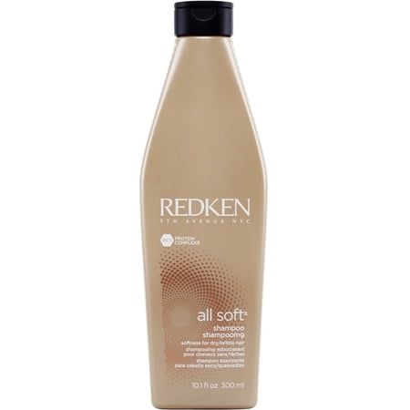 Redken All Soft Shampoo Argan Oil+ 2% Moisture Complex for Dry Brittle Hair, 10.1 Ounce